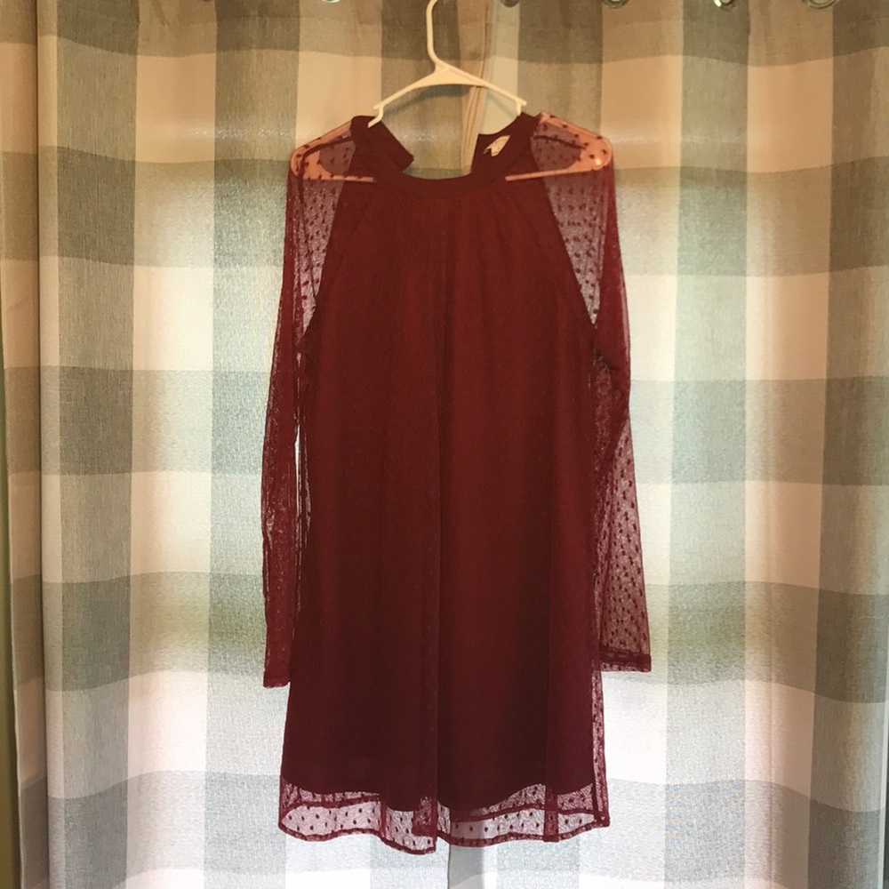Maroon dress